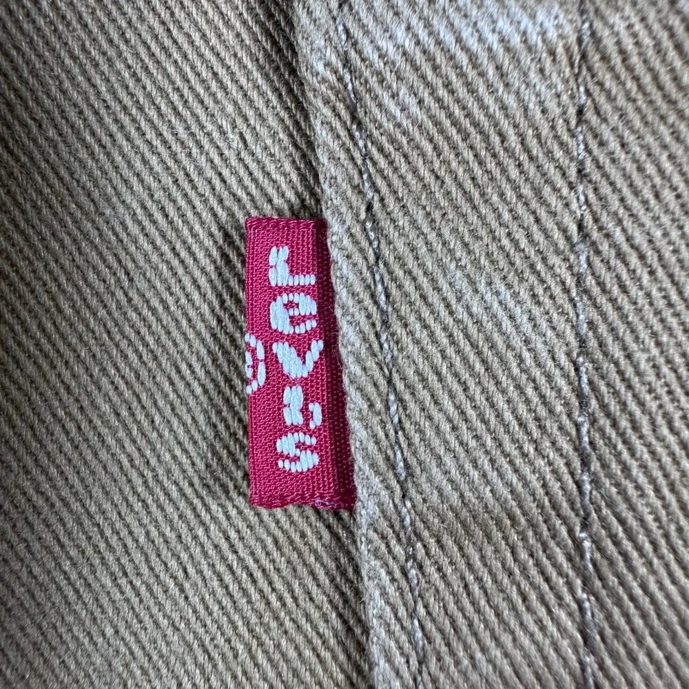 Levi's 513 Slim Straight Pants Mens 38x32 W38 L32 Tan Khaki Stretch Casual